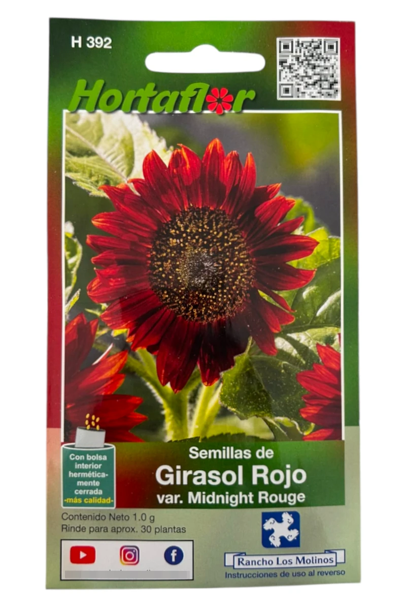 Foto de Semillas de Girasol Rojo HORTAFLOR