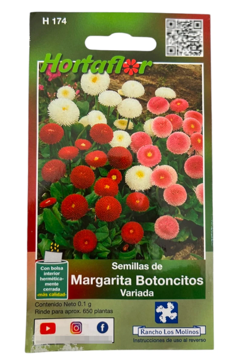 Foto de Semillas de Margarita Botoncitos HORTAFLOR