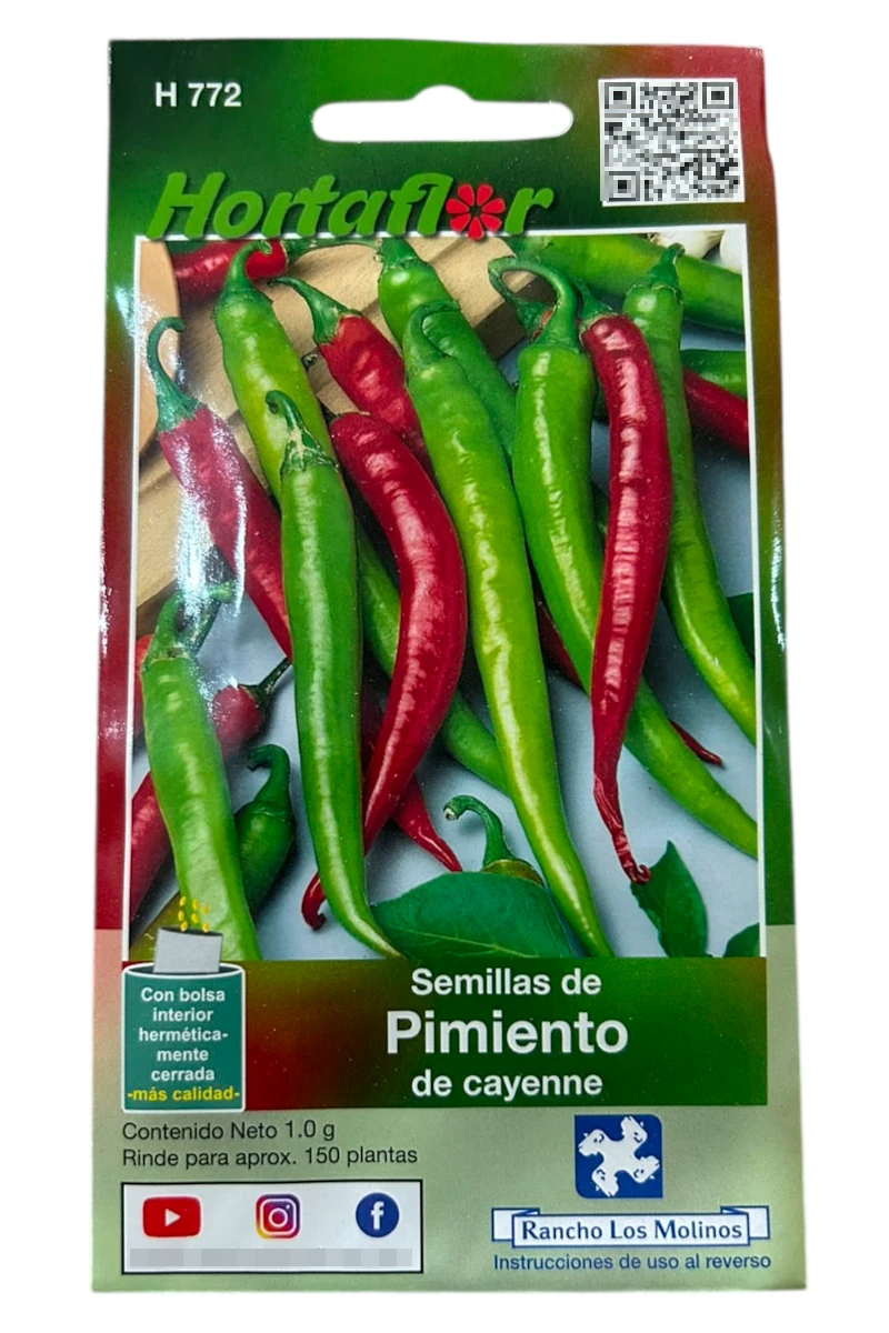 Foto de Semillas de Pimiento de Cayenne HORTAFLOR
