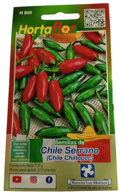 Foto de Semillas de Chile Serrano HORTAFLOR
